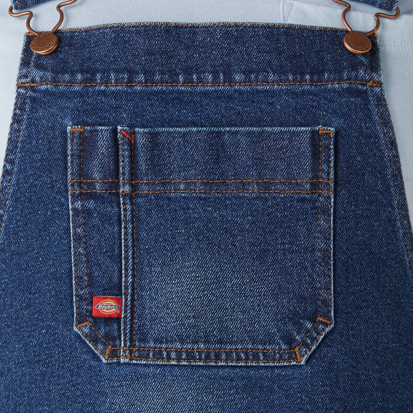 Women's Denim Boyfriend Fit Bib Overalls Dickies Women