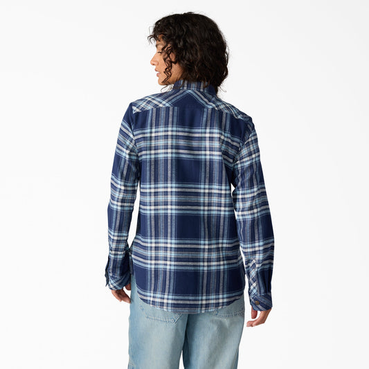 Women's Plaid Flannel Long Sleeve Shirt Dickies Sale