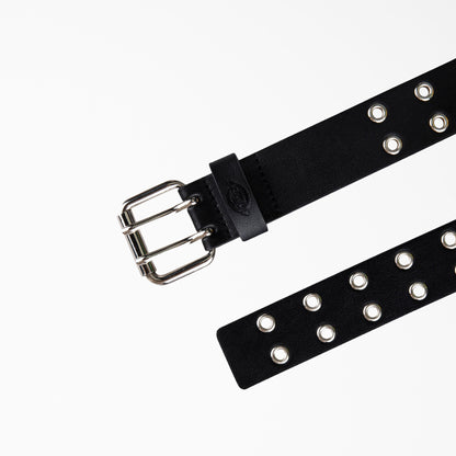 Women's Leather Double Grommet Belt Dickies Men|Women