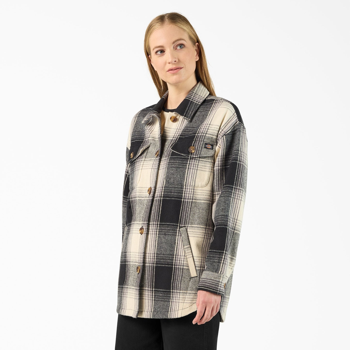 Women's Flannel Shacket Dickies Sale