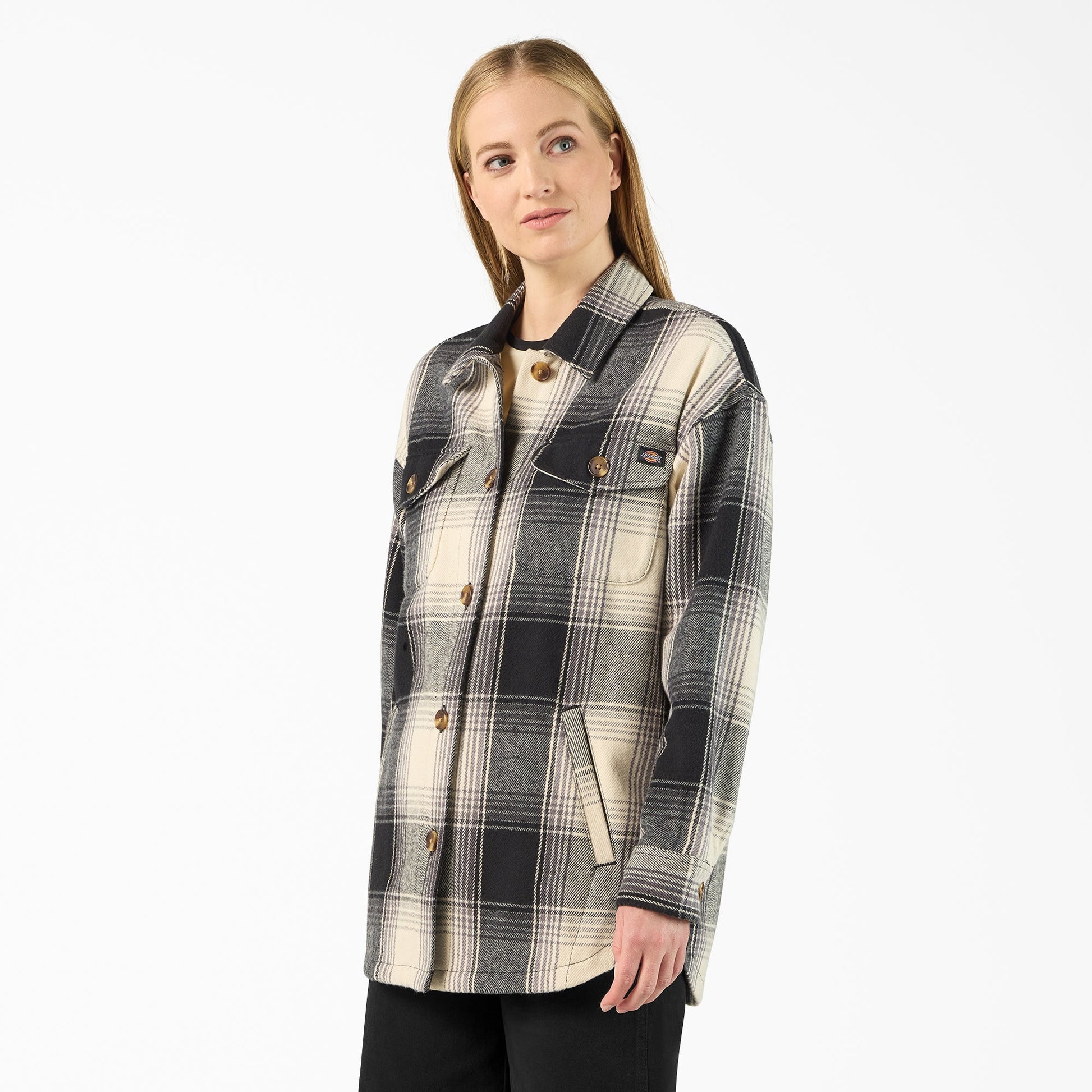 Women's Flannel Shacket Dickies Sale