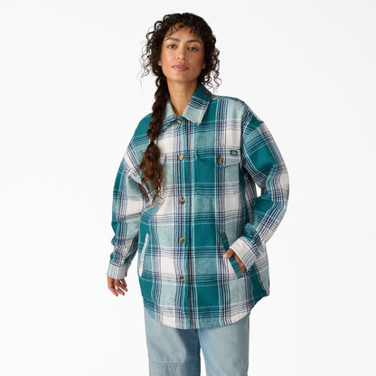 Women's Flannel Shacket Dickies Women