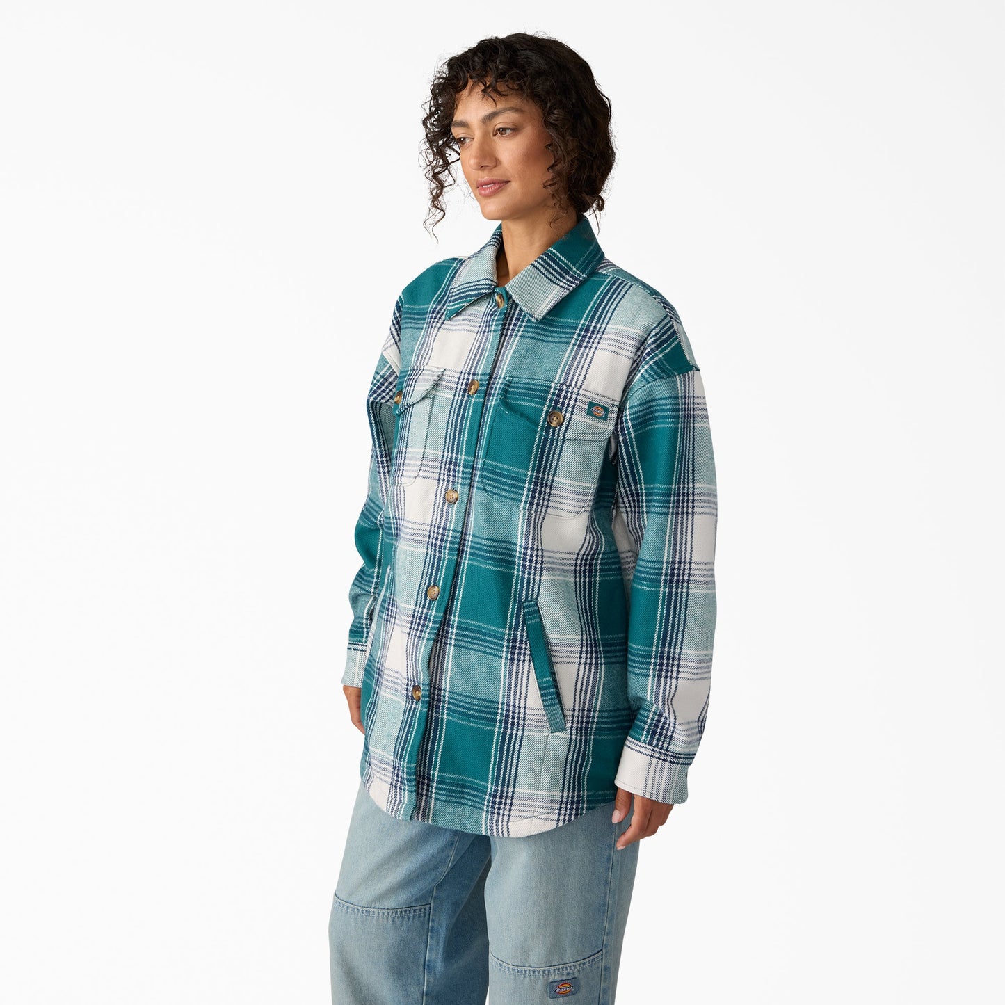 Women's Flannel Shacket Dickies Women