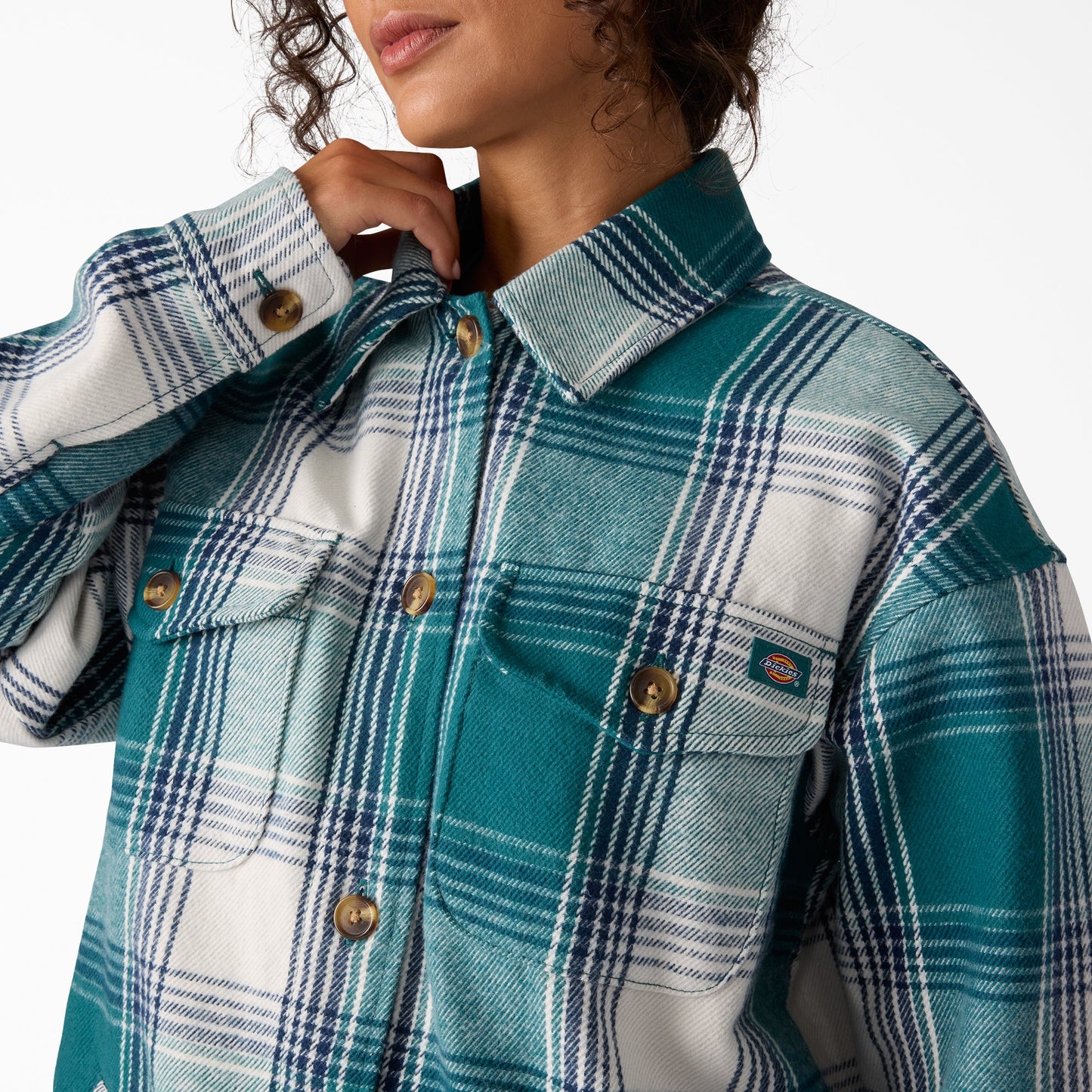 Women's Flannel Shacket Dickies Women