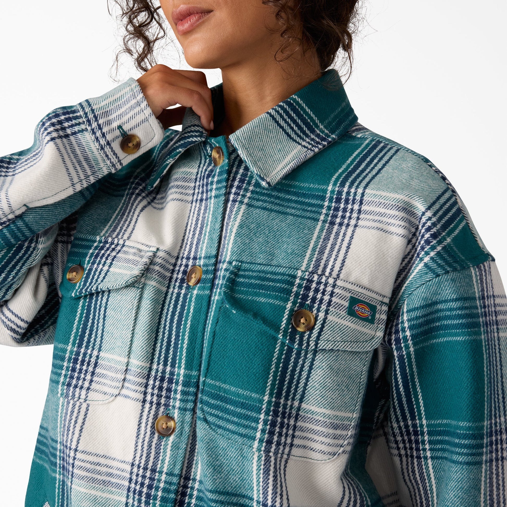 Women's Flannel Shacket Dickies Women