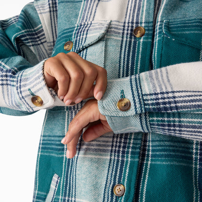Women's Flannel Shacket Dickies Women