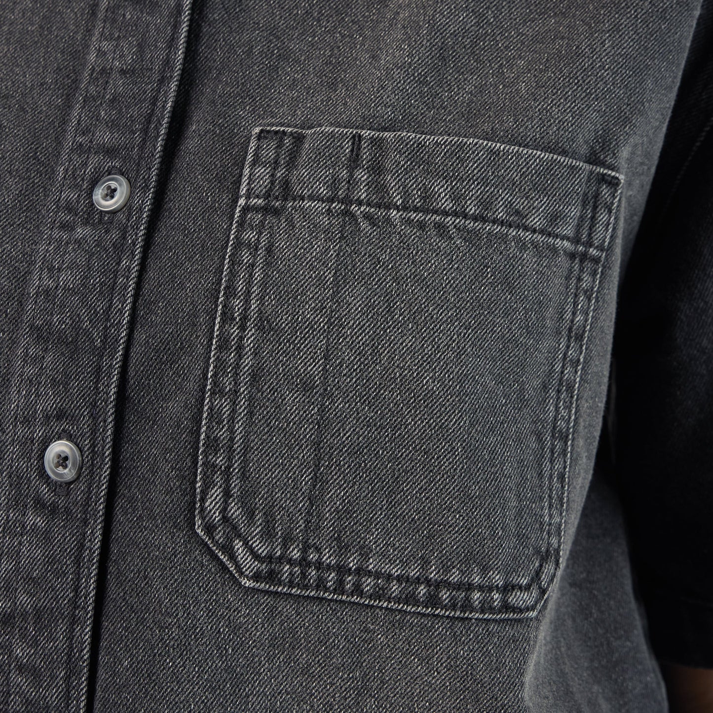 Women's Cropped Denim Work Shirt Dickies Women|Sale