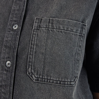 Women's Cropped Denim Work Shirt Dickies Women|Sale