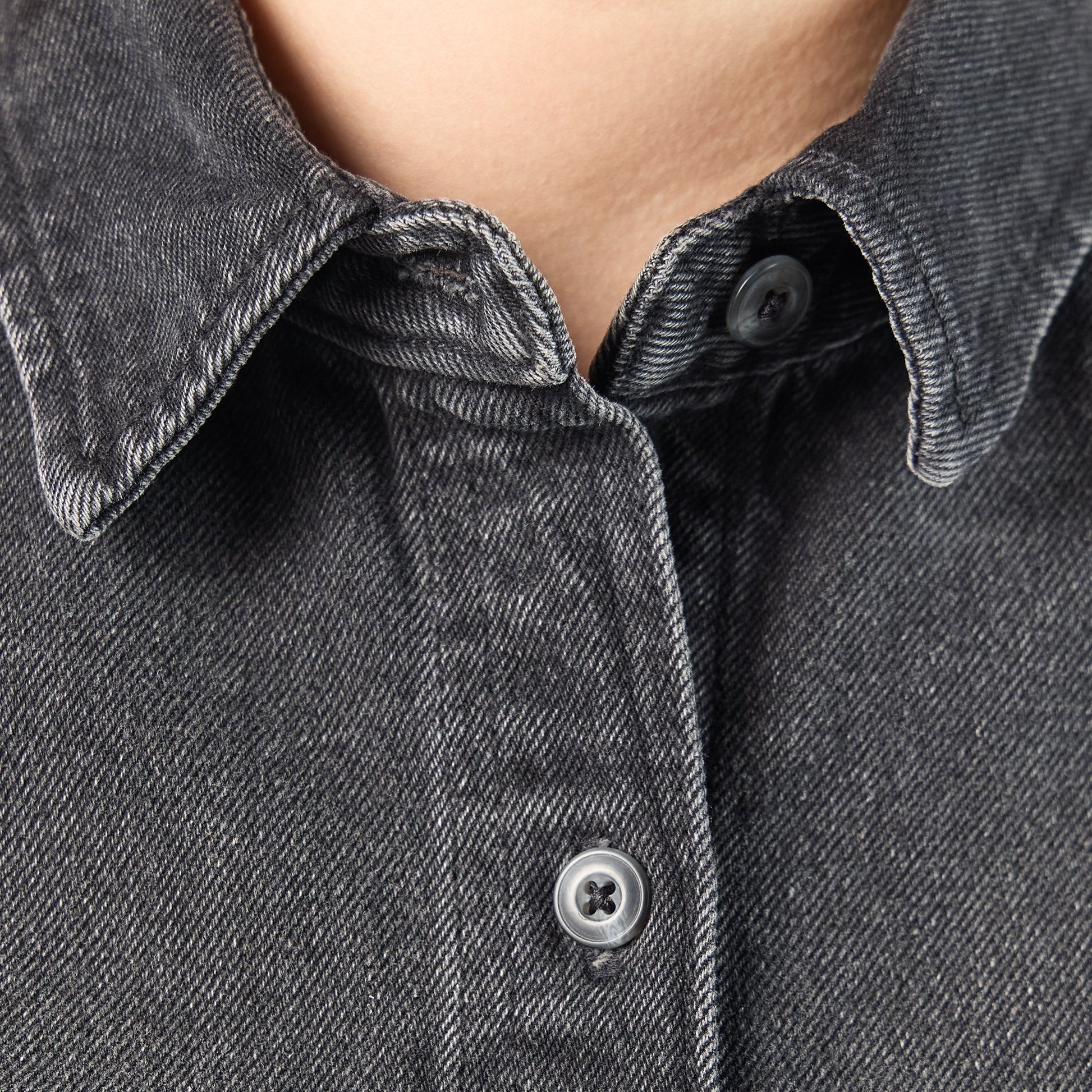 Women's Cropped Denim Work Shirt Dickies Women|Sale