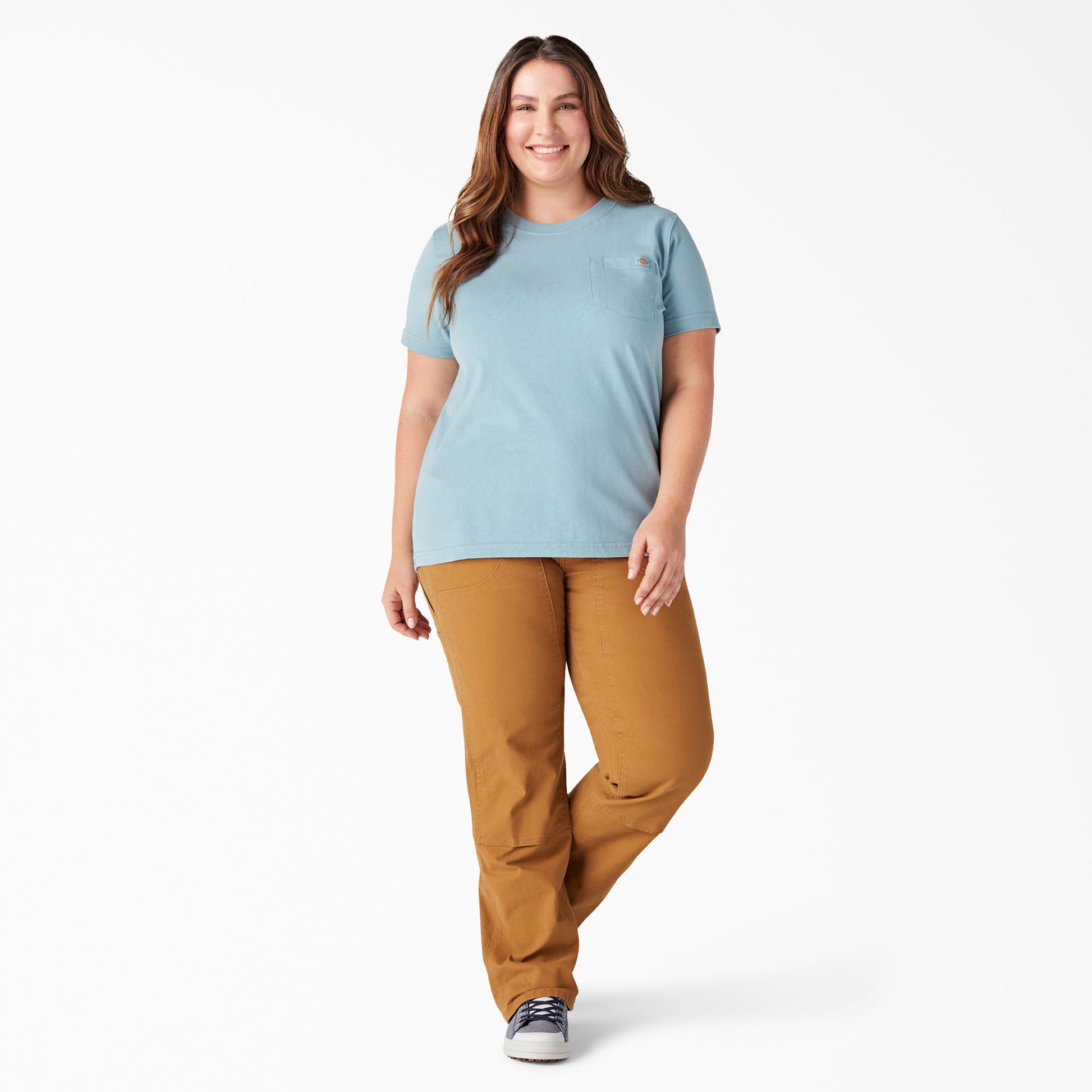 Women's Plus Heavyweight Short Sleeve Pocket T-Shirt Dickies Women