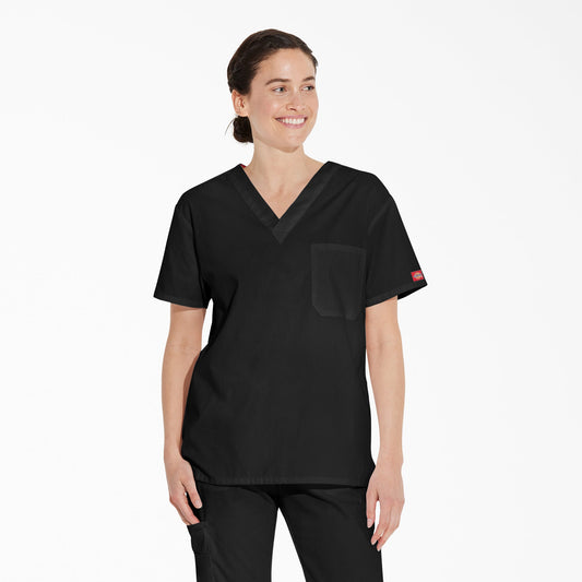 Unisex EDS Signature V-Neck Scrub Top Dickies Men|Scrubs|Women