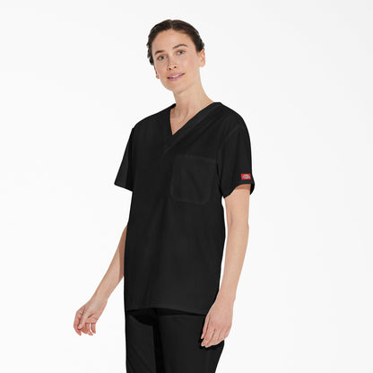 Unisex EDS Signature V-Neck Scrub Top Dickies Men|Scrubs|Women