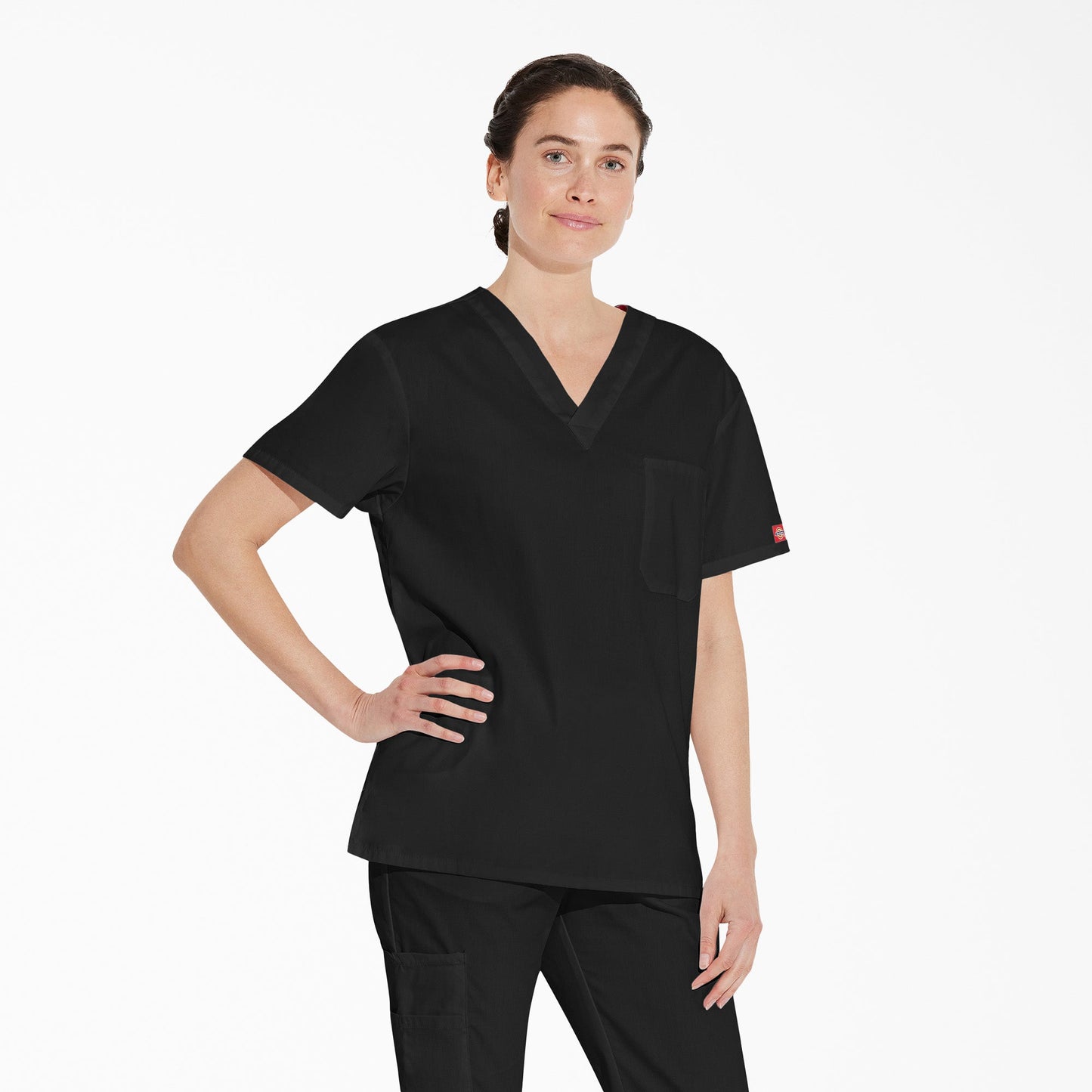 Unisex EDS Signature V-Neck Scrub Top Dickies Men|Scrubs|Women