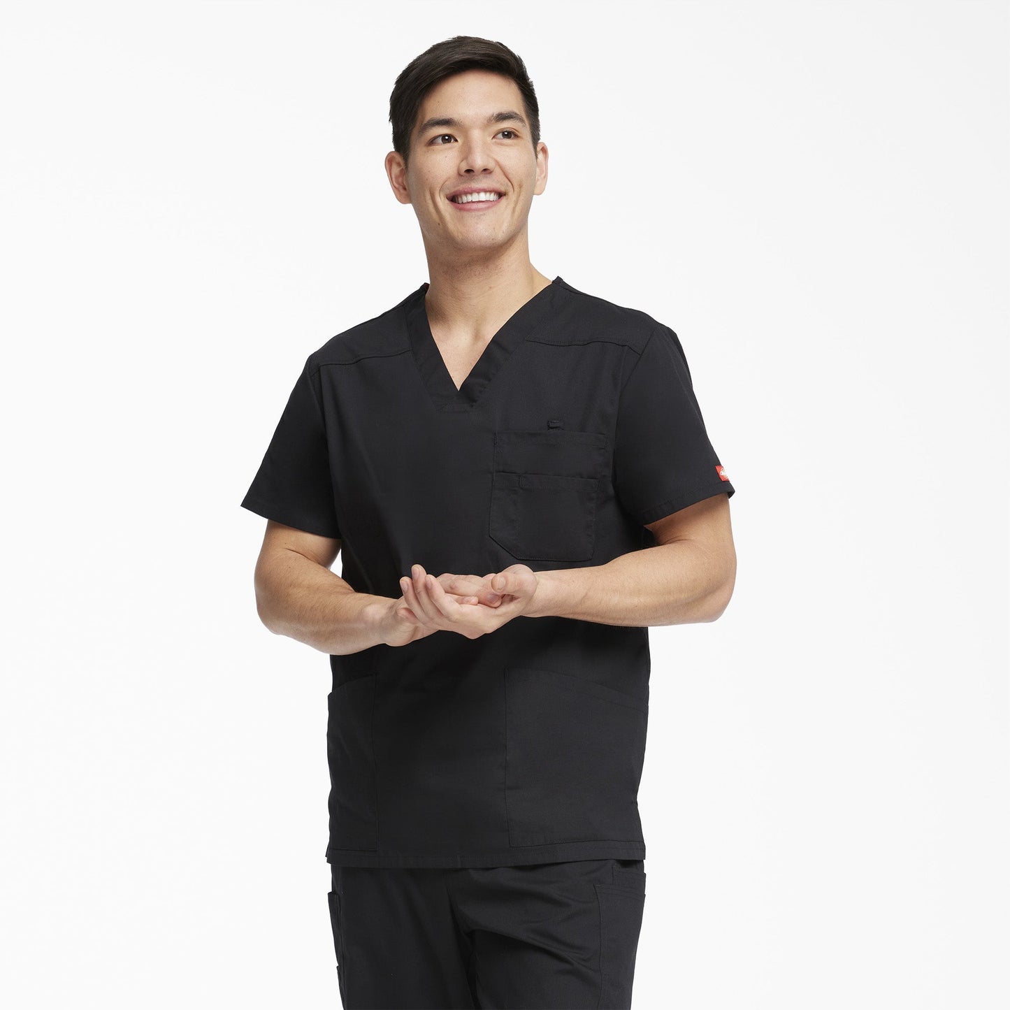 Men's EDS Signature V-Neck Scrub Top Dickies Men|Scrubs