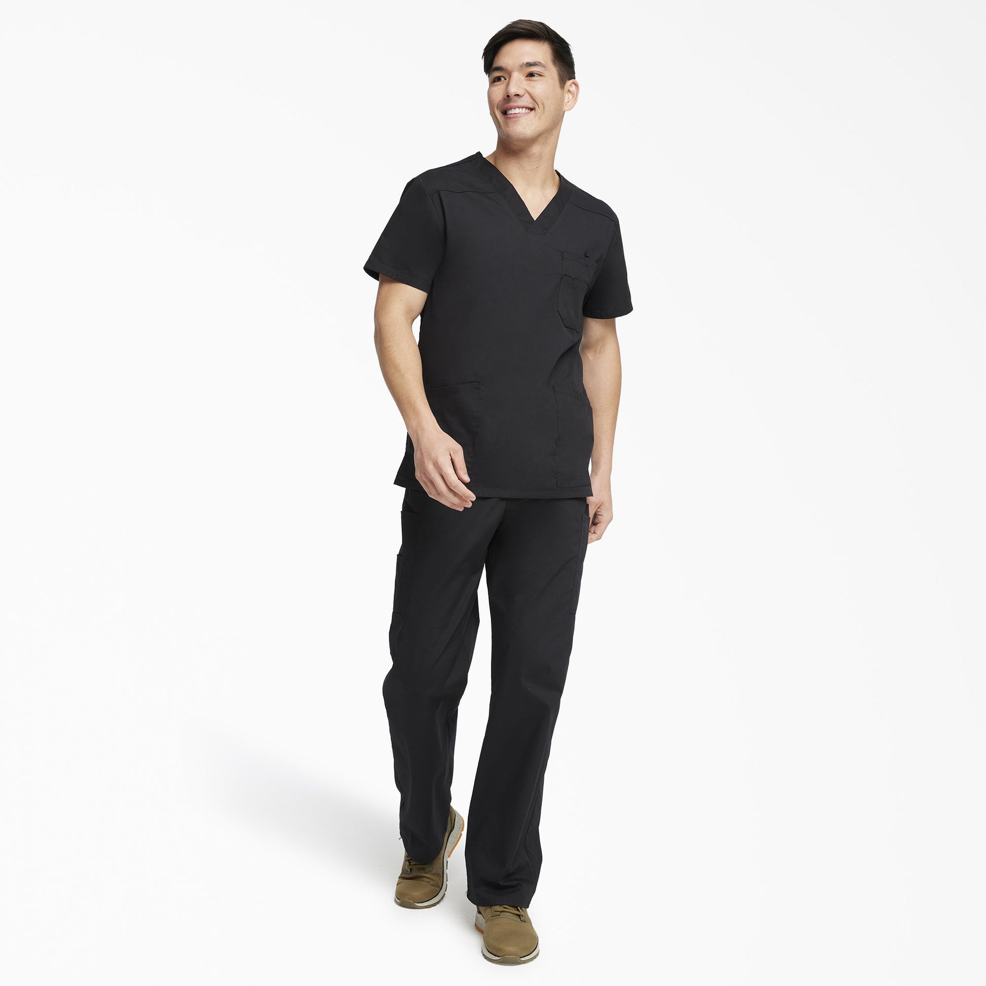 Men's EDS Signature V-Neck Scrub Top Dickies Men|Scrubs