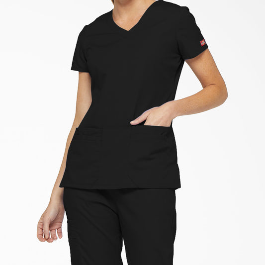 Women's EDS Signature V-Neck Scrub Top Dickies Women|Scrubs