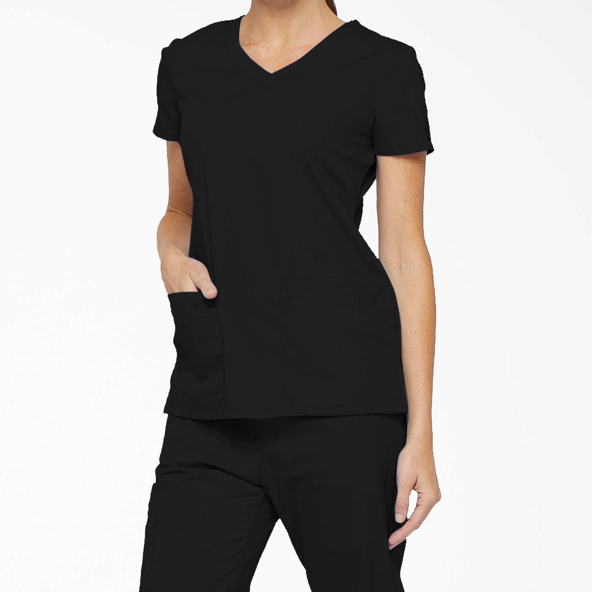 Women's EDS Signature V-Neck Scrub Top Dickies Women|Scrubs