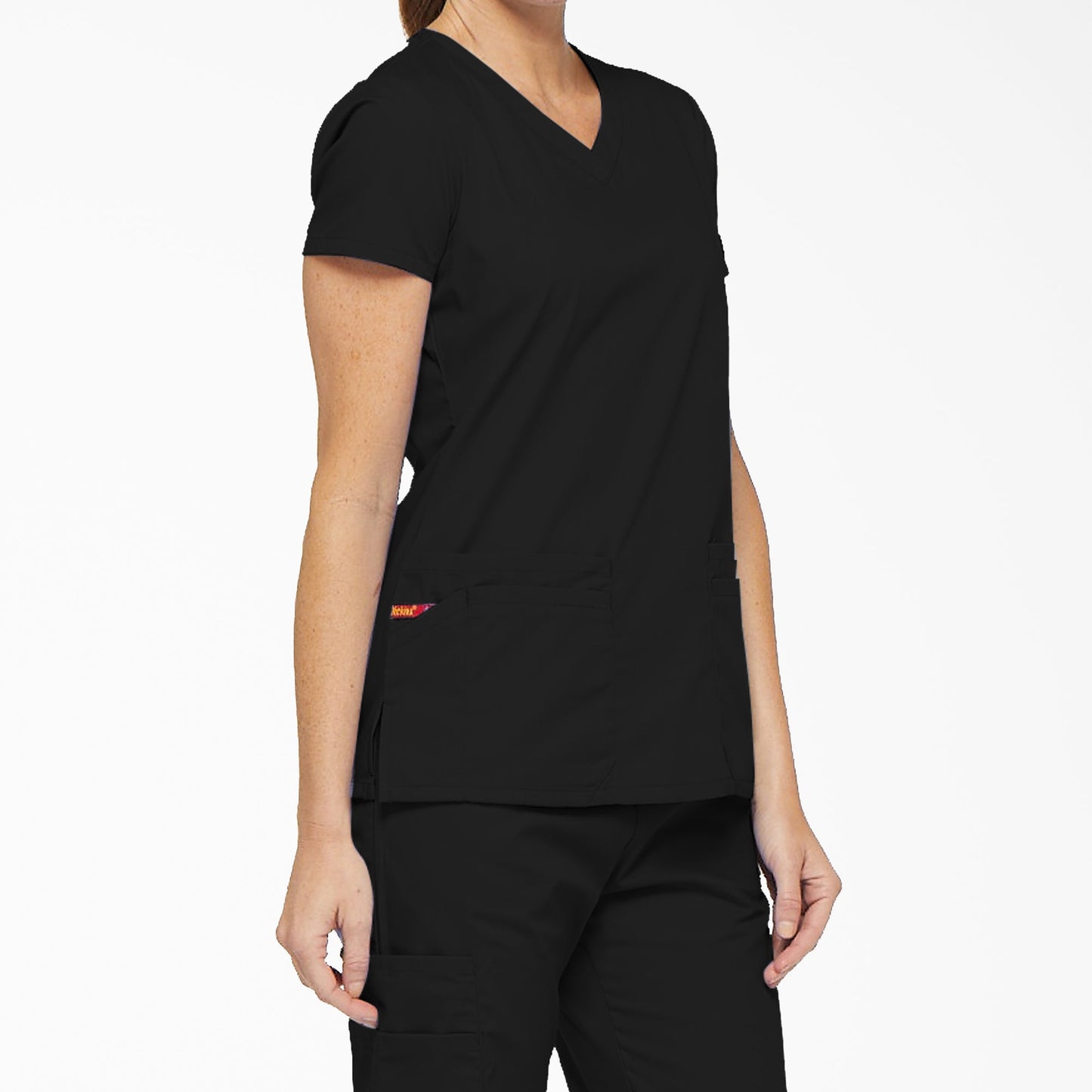 Women's EDS Signature V-Neck Scrub Top Dickies Women|Scrubs
