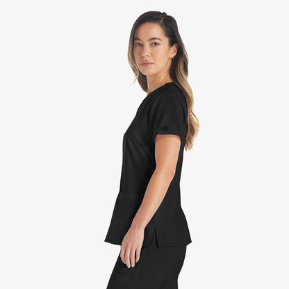 Women's EDS Essentials V-Neck Scrub Top Dickies Women|Scrubs