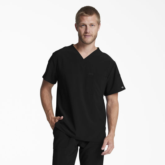 Men's EDS Essentials Tuckable V-Neck Scrub Top Dickies Men|Scrubs