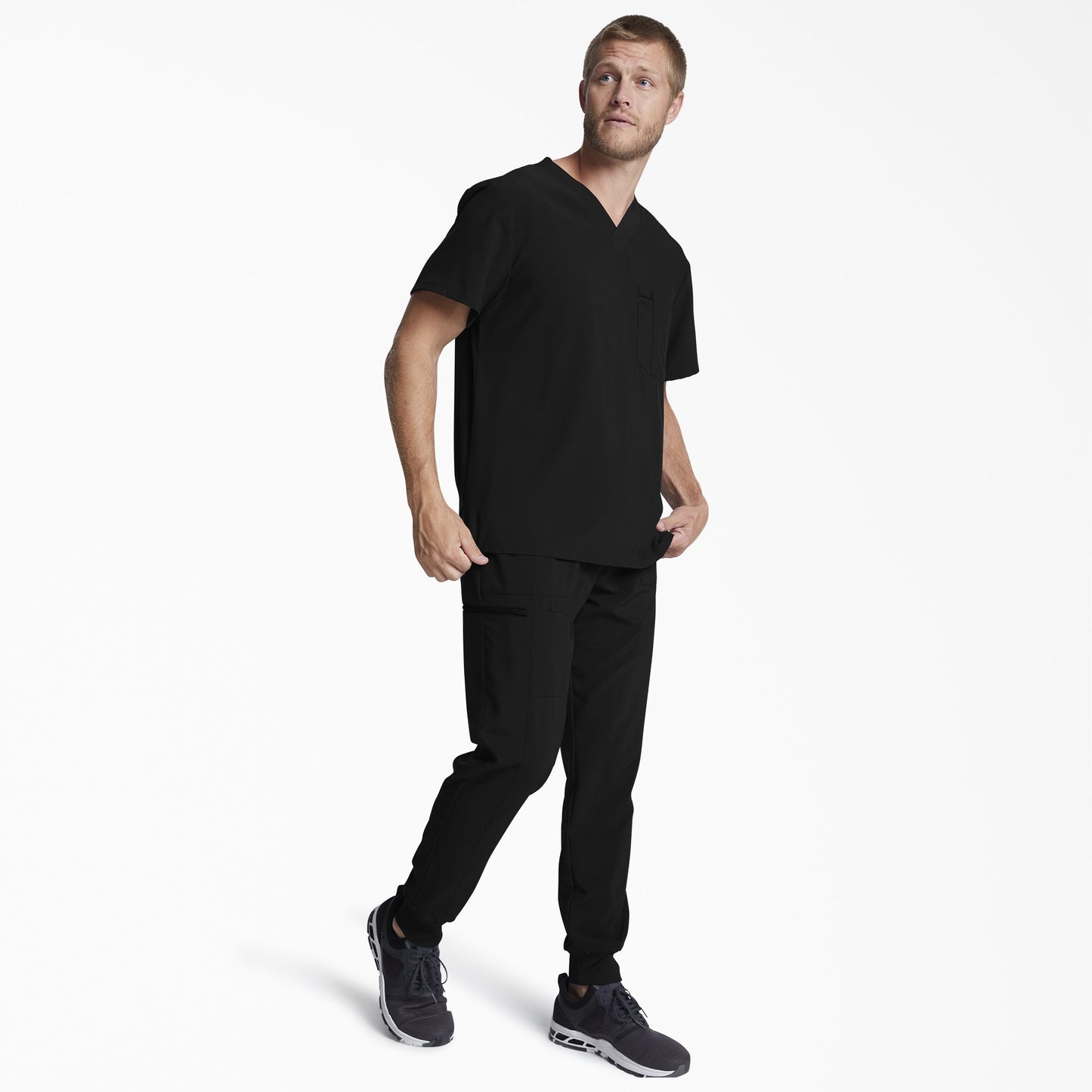 Men's EDS Essentials Tuckable V-Neck Scrub Top Dickies Men|Scrubs