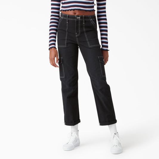 Women's Skinny Fit Cuffed Cargo Pants Dickies Women