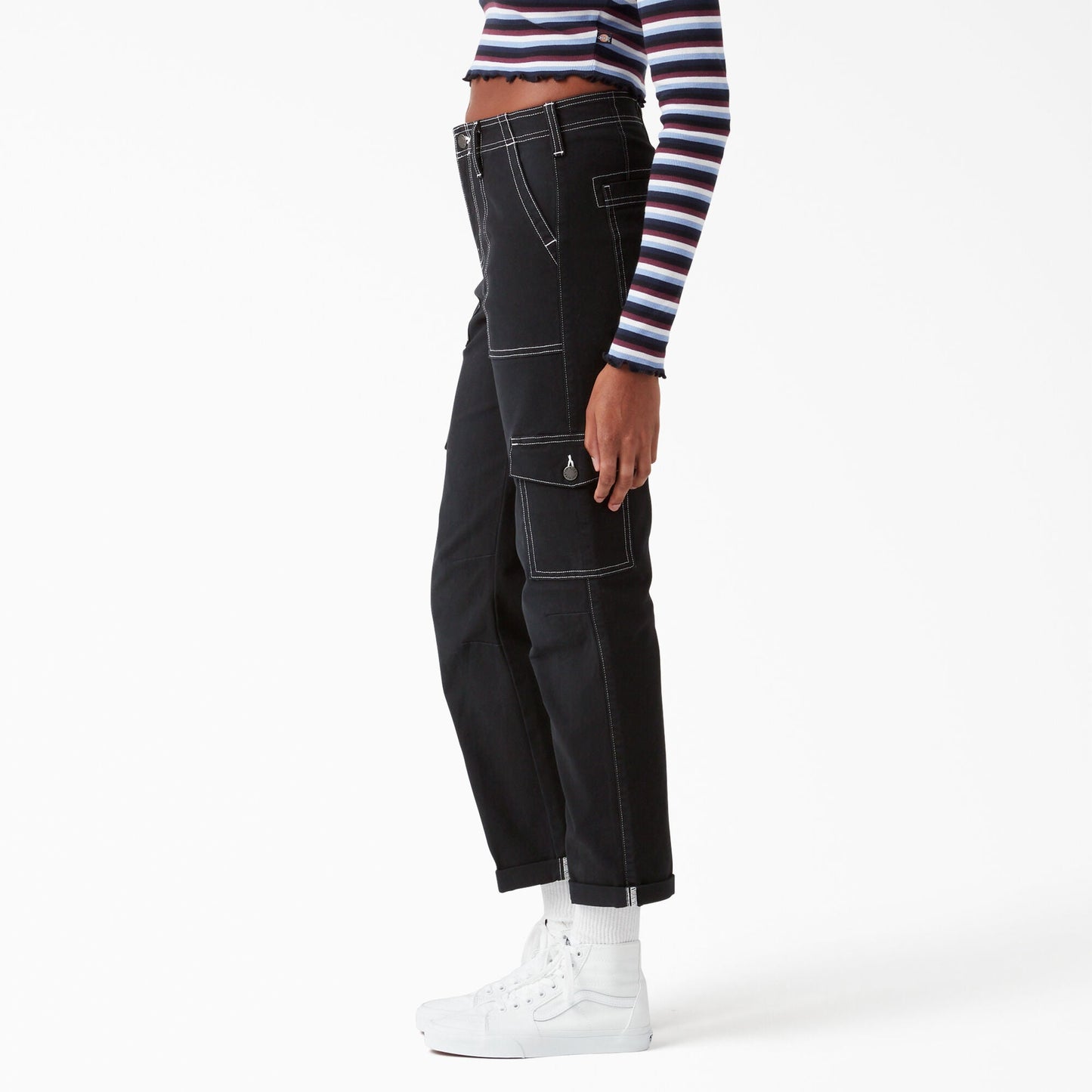 Women's Skinny Fit Cuffed Cargo Pants Dickies Women