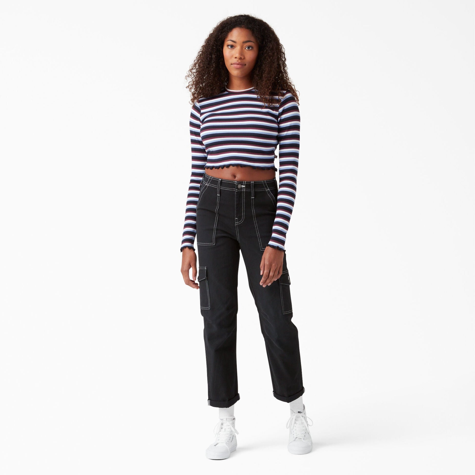 Women's Skinny Fit Cuffed Cargo Pants Dickies Women