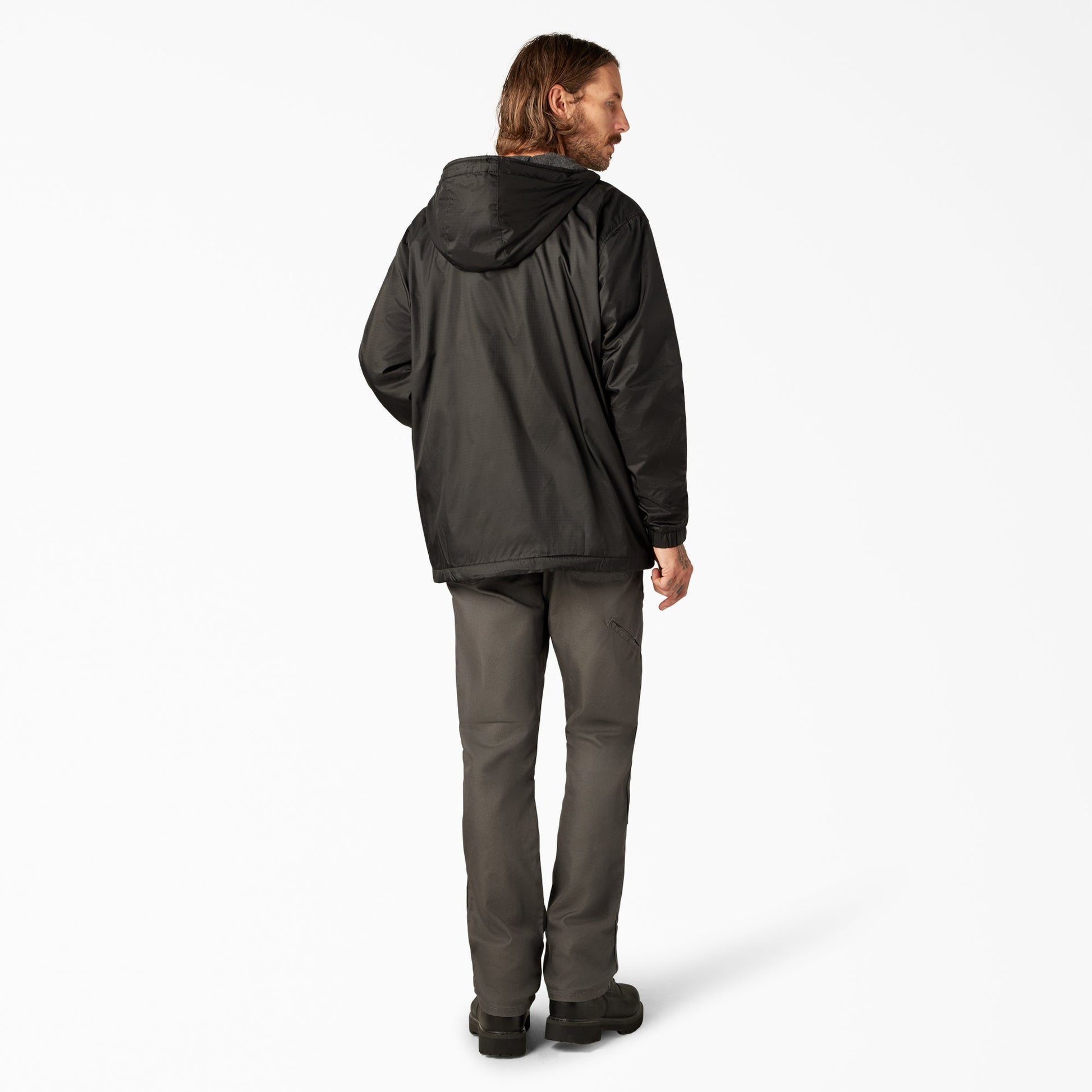 Fleece Lined Nylon Hooded Jacket Dickies Men