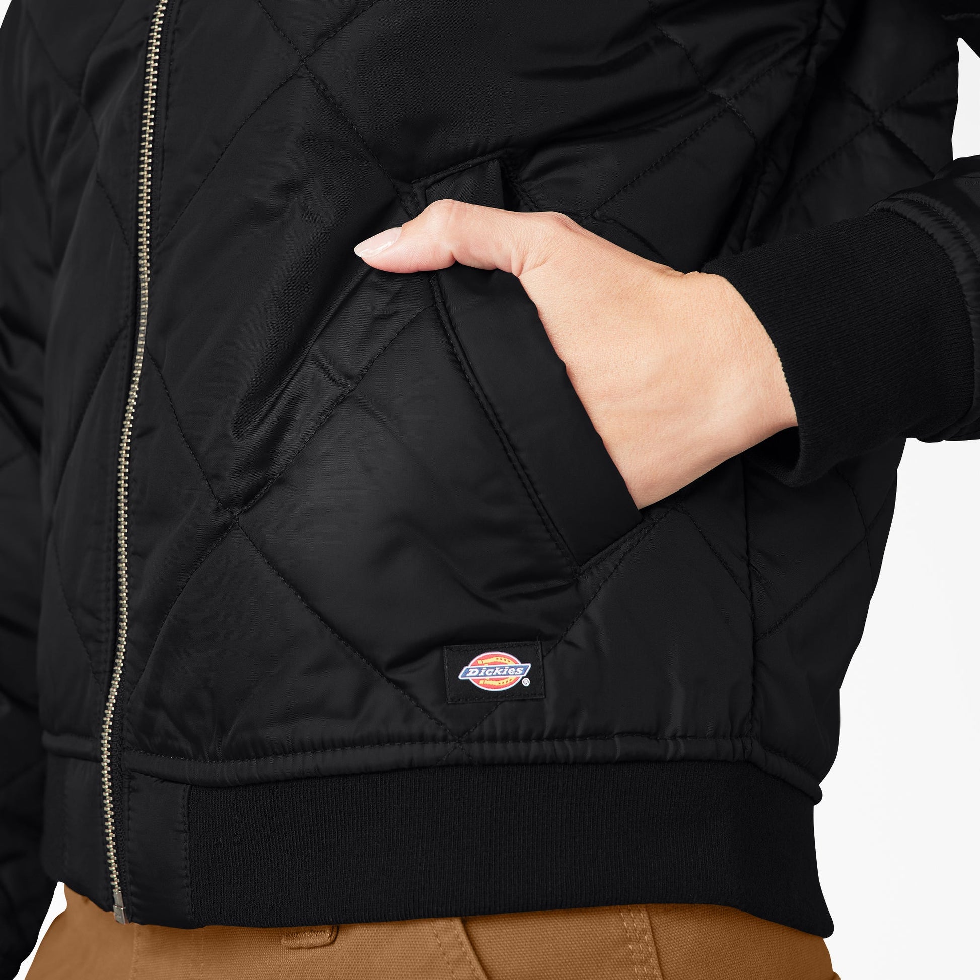 Women's Quilted Bomber Jacket Dickies Women