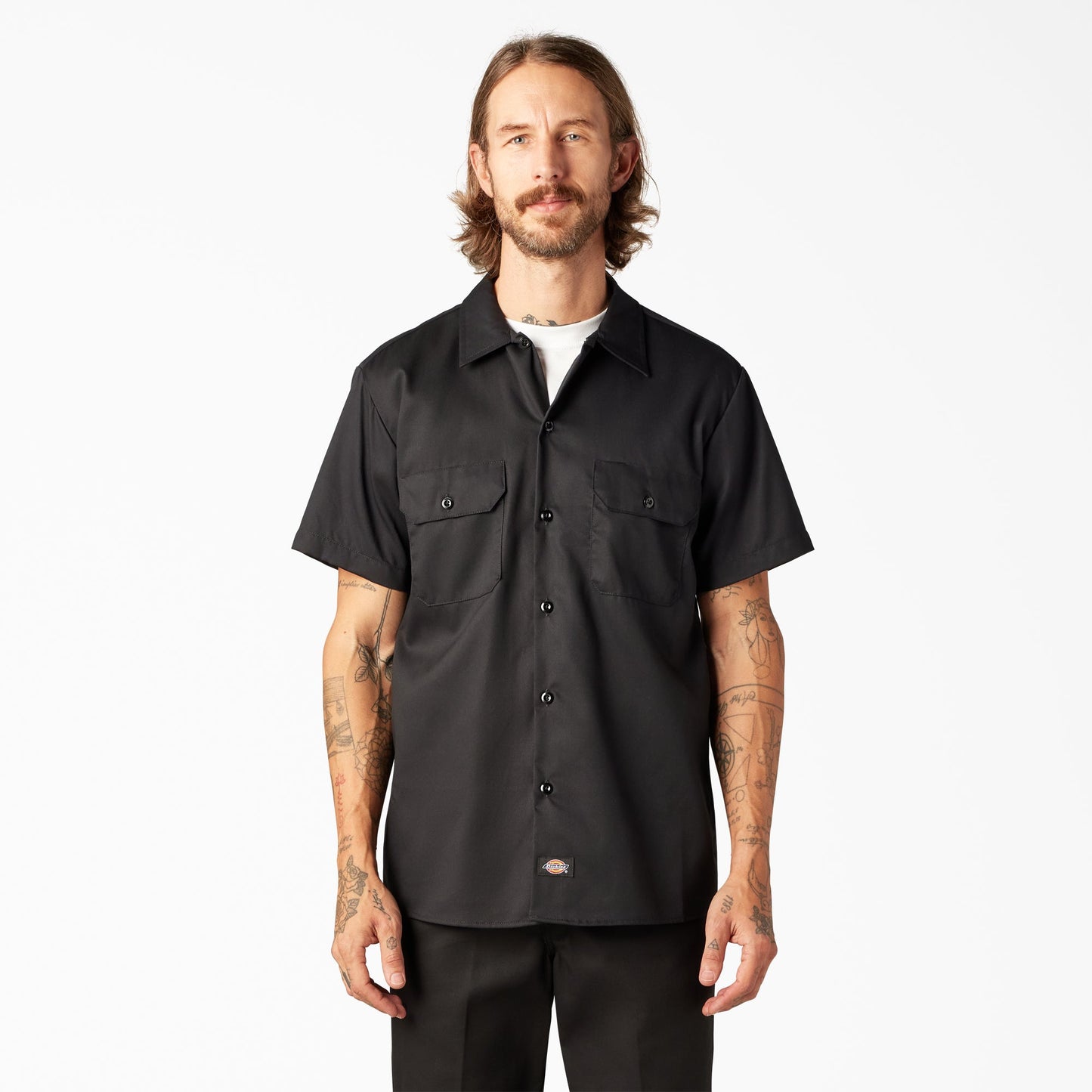 FLEX Slim Fit Short Sleeve Work Shirt Dickies Men
