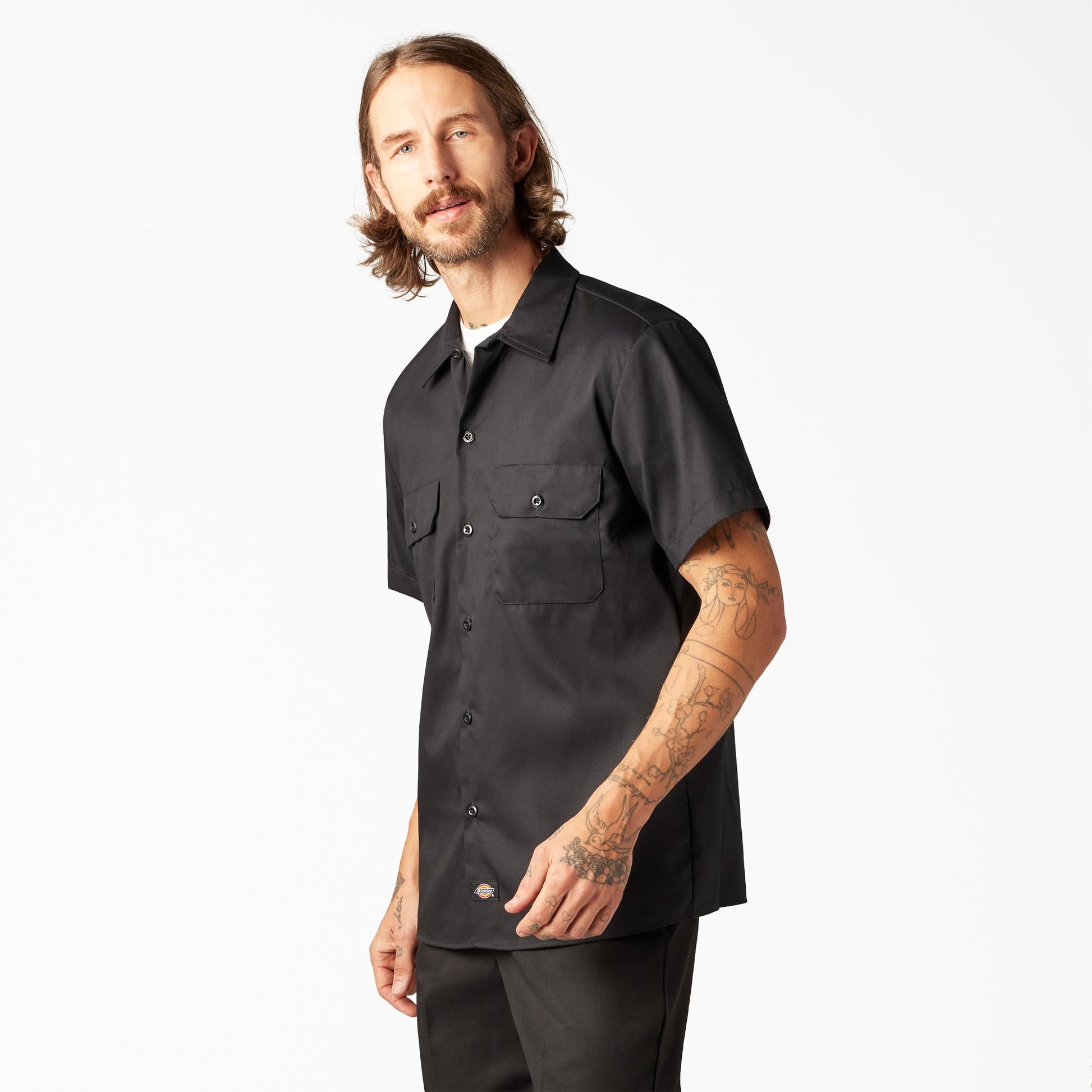 FLEX Slim Fit Short Sleeve Work Shirt Dickies Men