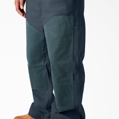 Waxed Canvas Double Front Bib Overalls Dickies Men