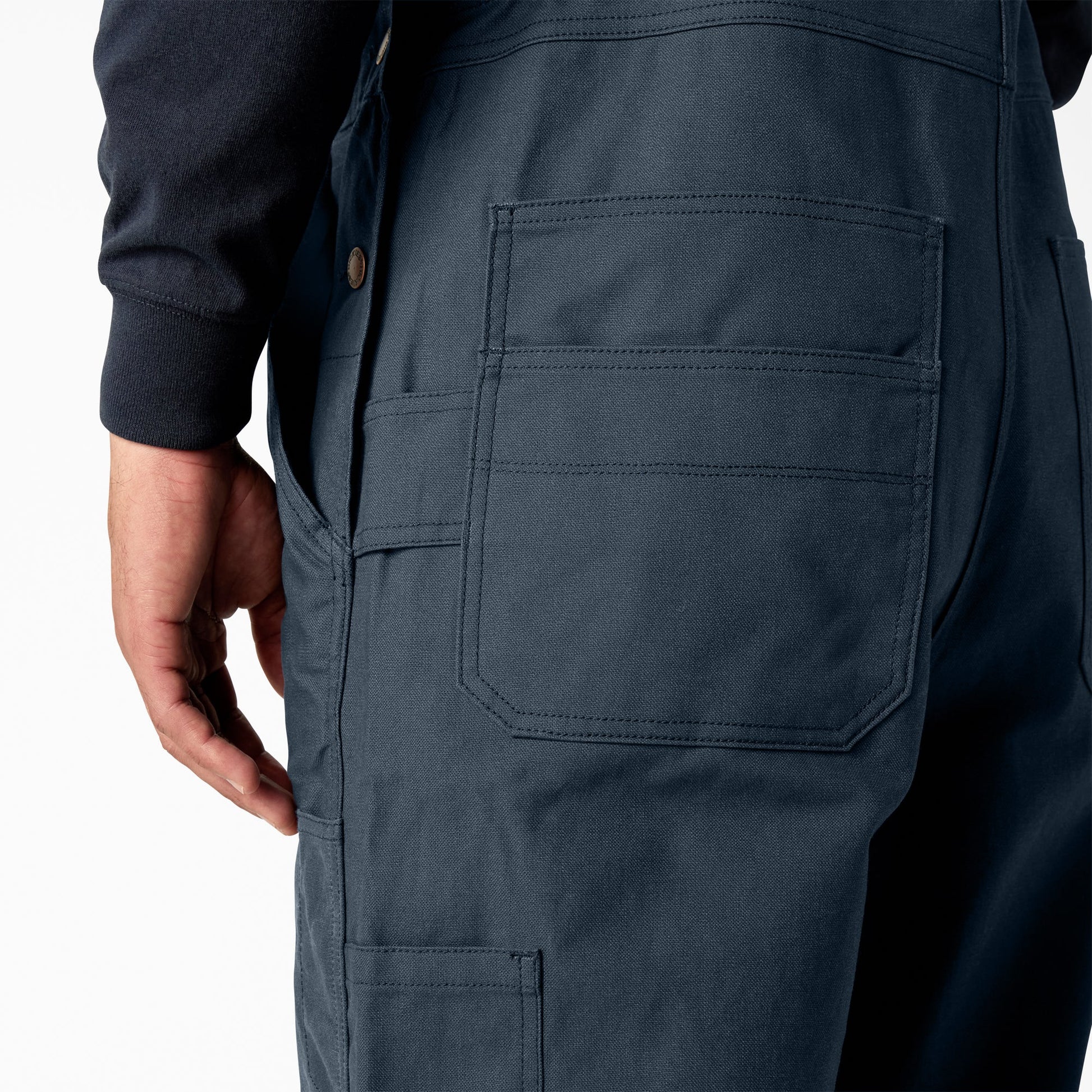 Waxed Canvas Double Front Bib Overalls Dickies Men