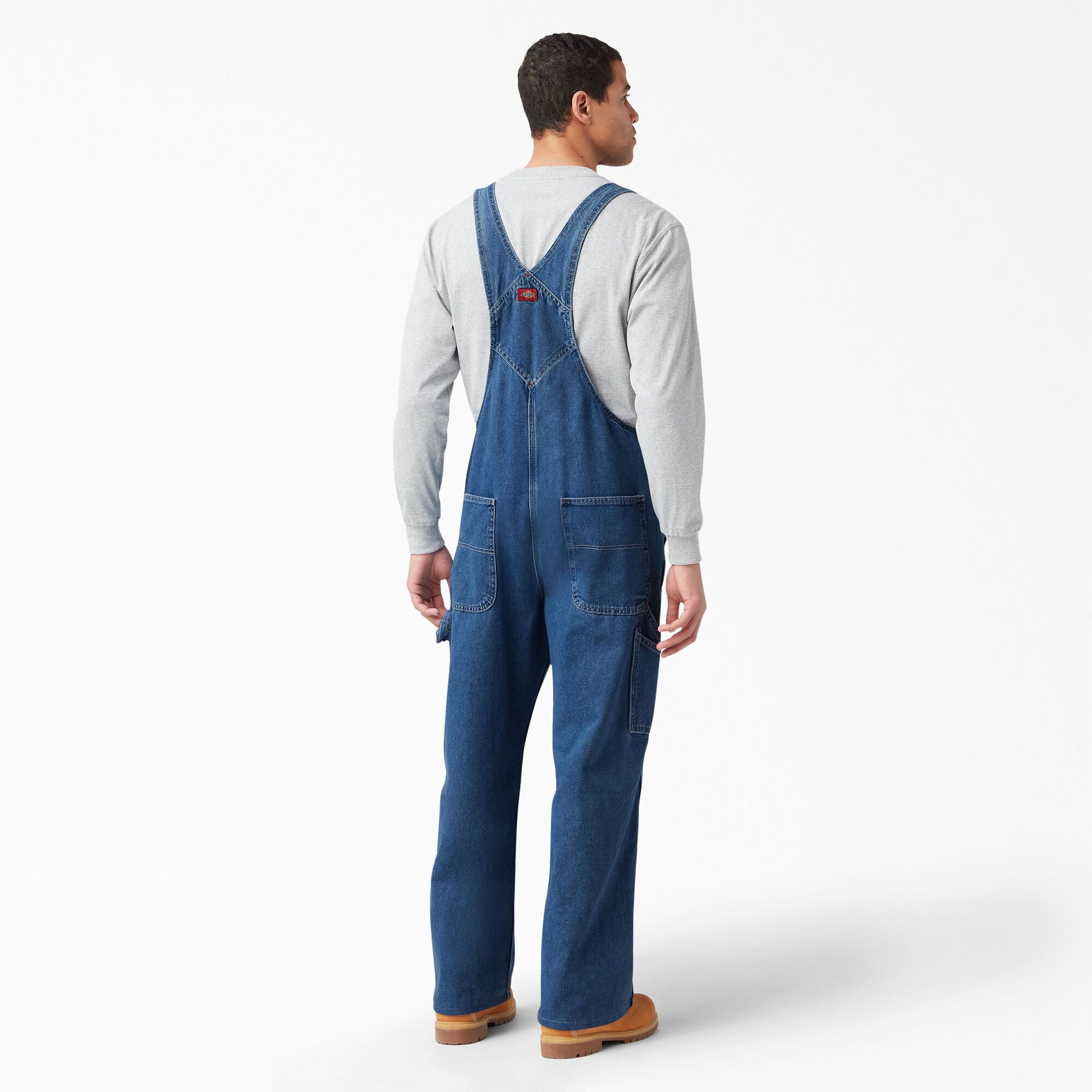 Stonewashed Indigo Bib Overalls Dickies Men|Women