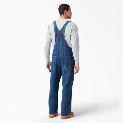 Stonewashed Indigo Bib Overalls Dickies Men|Women