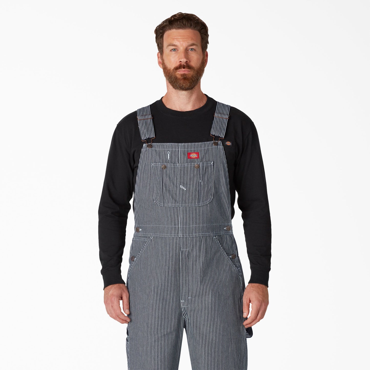 Hickory Stripe Bib Overalls Dickies Men|Women