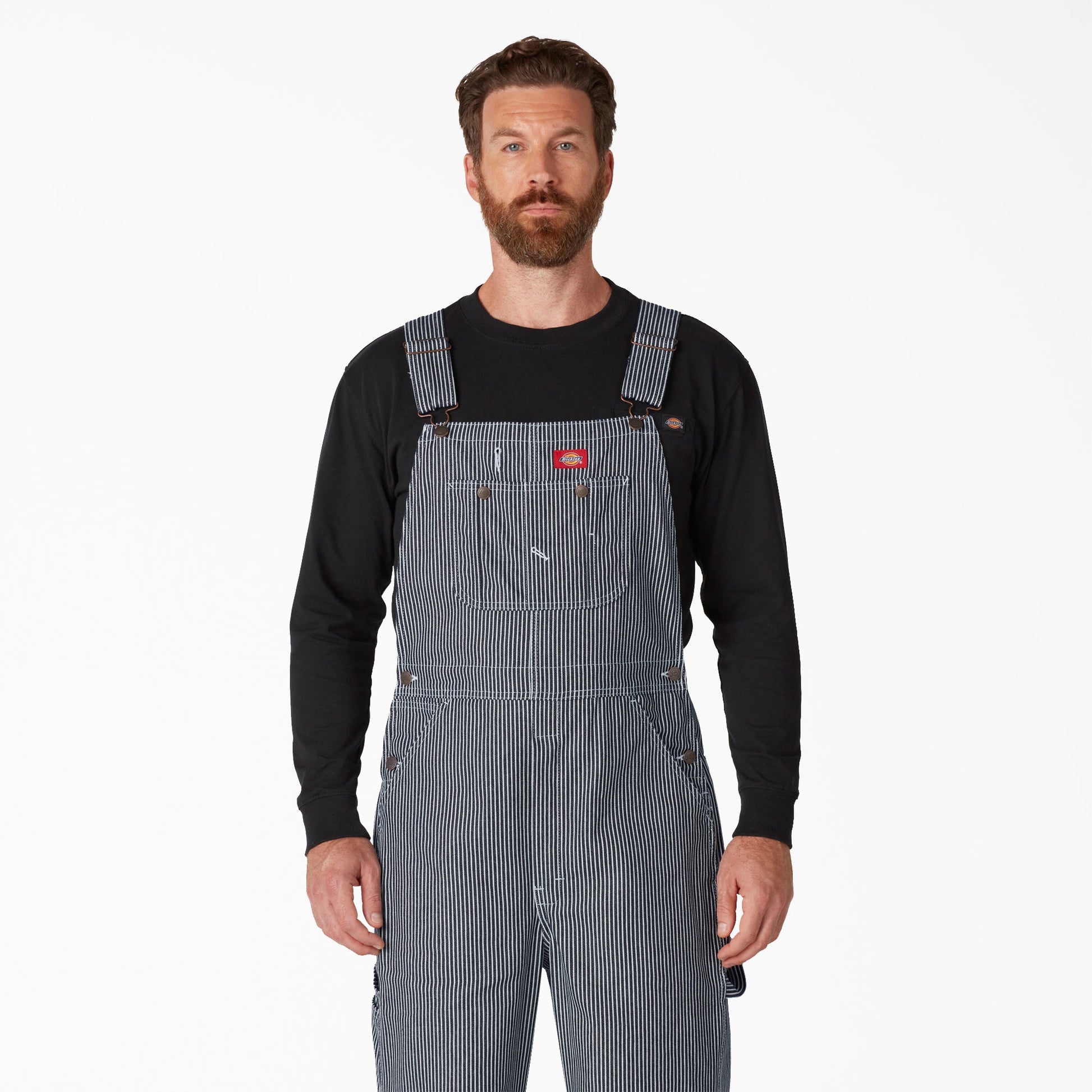 Hickory Stripe Bib Overalls Dickies Men|Women