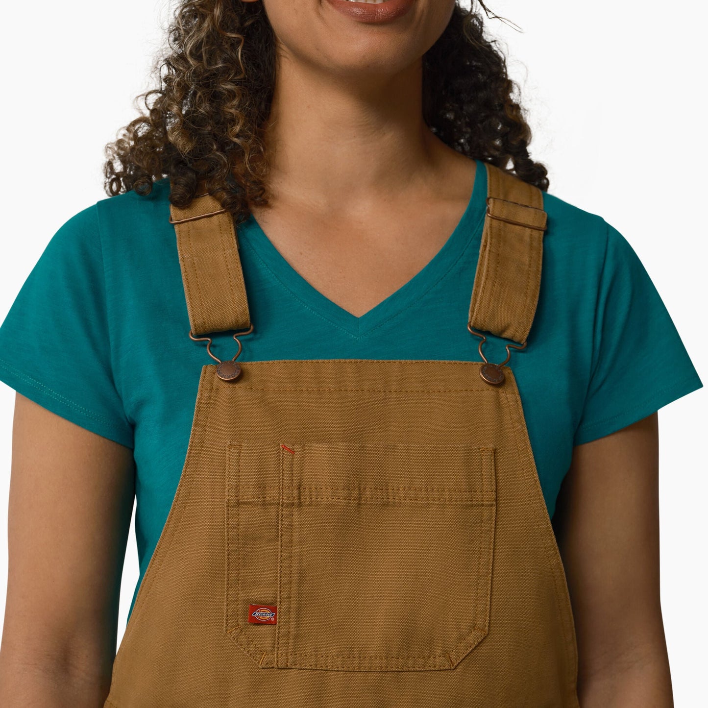 Women's Relaxed Fit Bib Shortalls, 7" Dickies Women|Sale