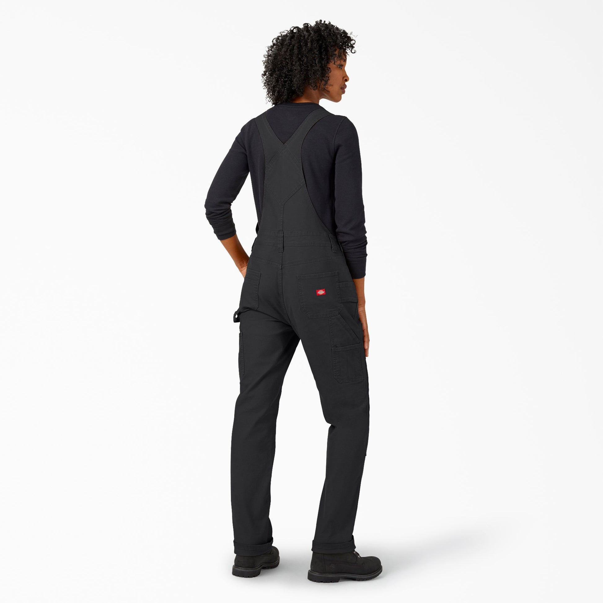 Women's Straight Fit Duck Double Front Bib Overalls Dickies Women