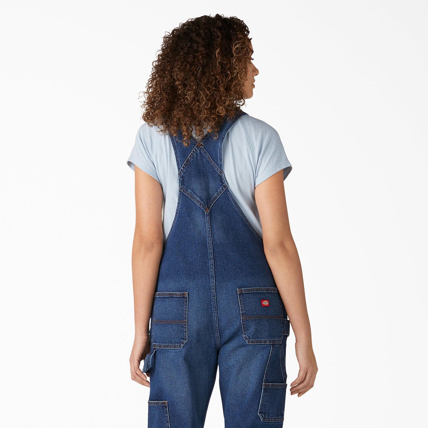 Women's Denim Boyfriend Fit Bib Overalls Dickies Women