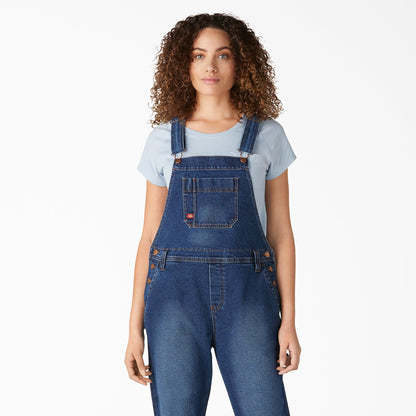 Women's Denim Boyfriend Fit Bib Overalls Dickies Women