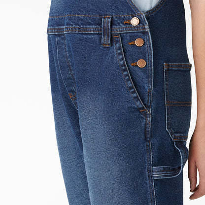 Women's Denim Boyfriend Fit Bib Overalls Dickies Women