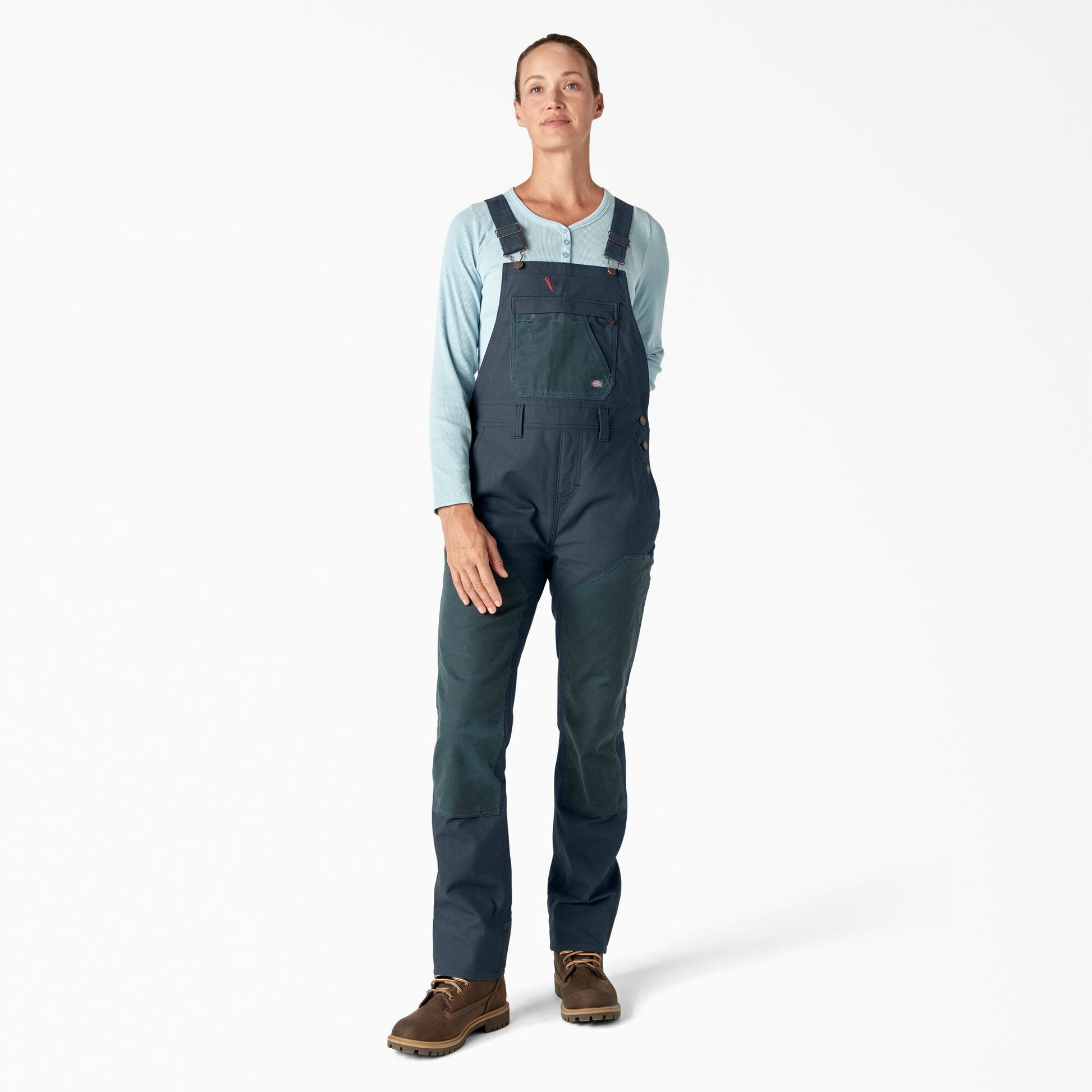 Women's Relaxed Fit Waxed Canvas Bib Overalls Dickies Women