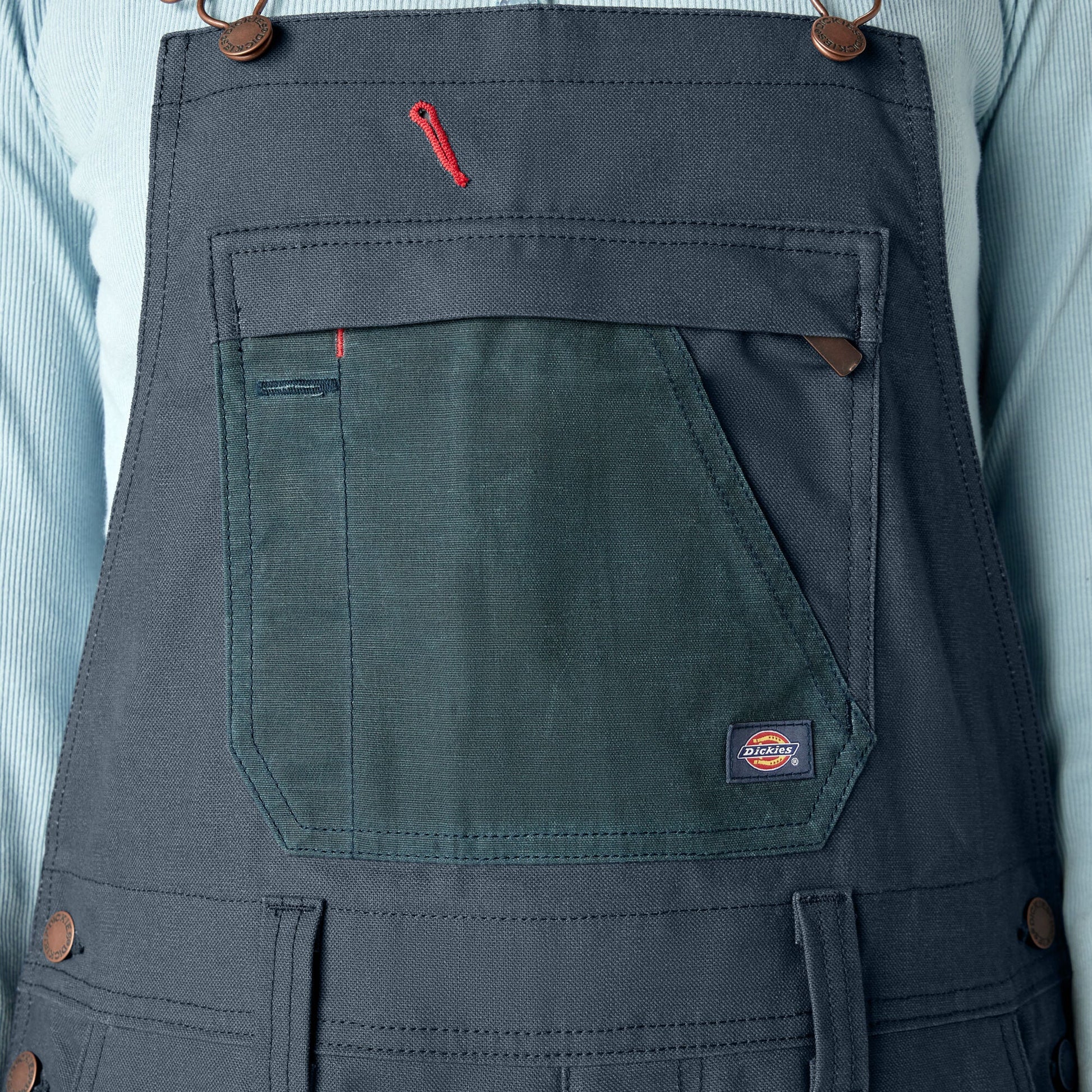 Women's Relaxed Fit Waxed Canvas Bib Overalls Dickies Women