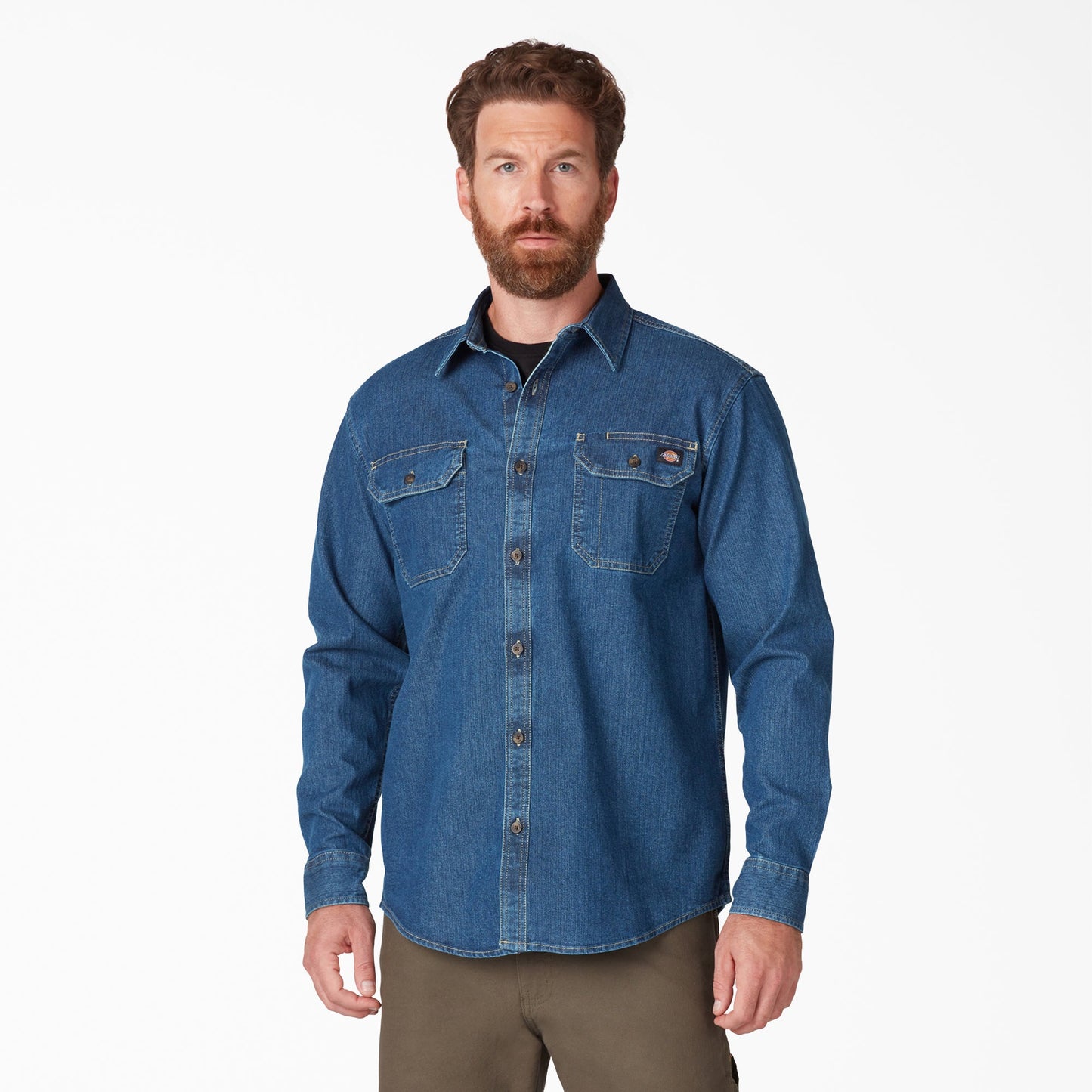 FLEX Denim Long Sleeve Shirt Dickies Men