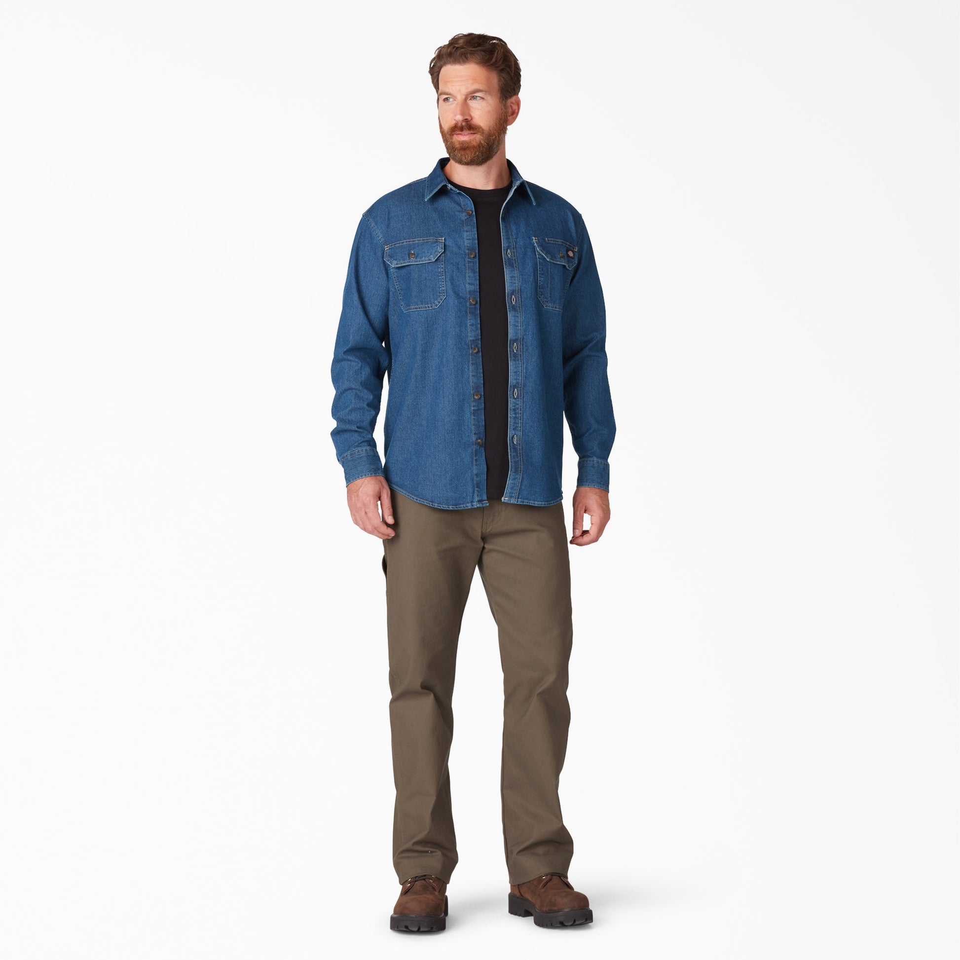 FLEX Denim Long Sleeve Shirt Dickies Men