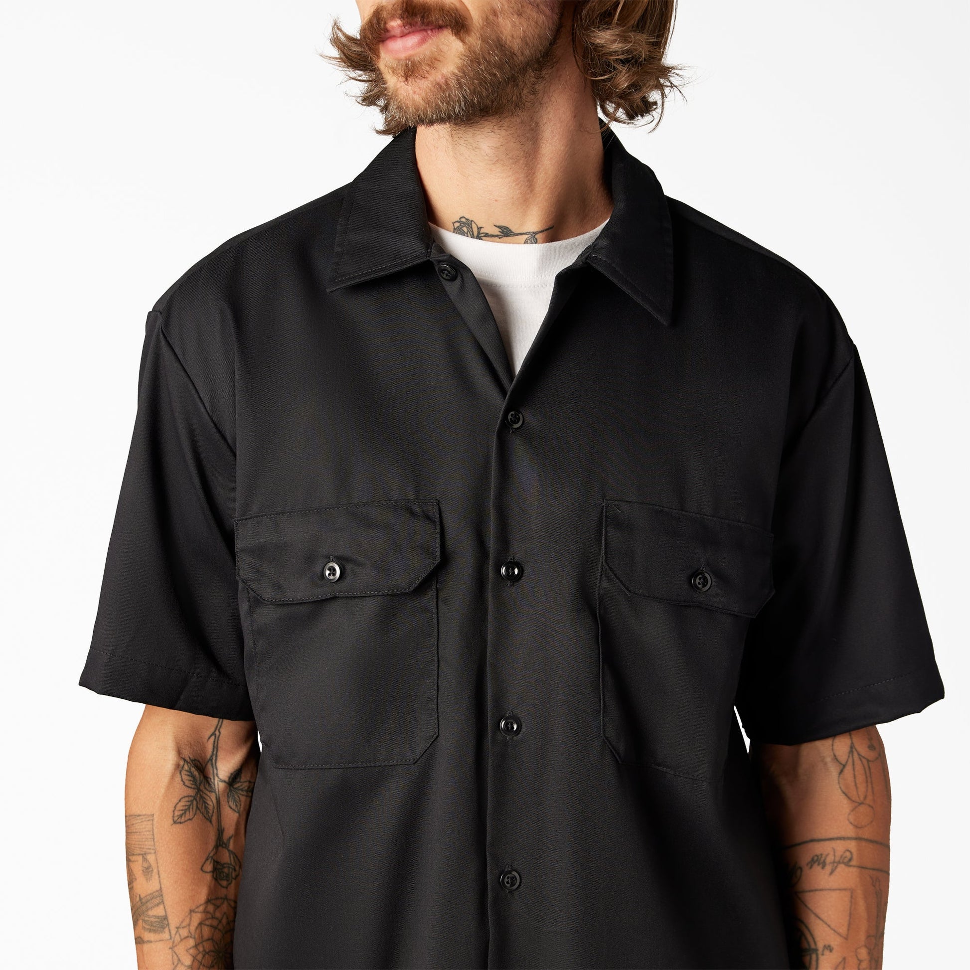 FLEX Relaxed Fit Short Sleeve Work Shirt Dickies Men