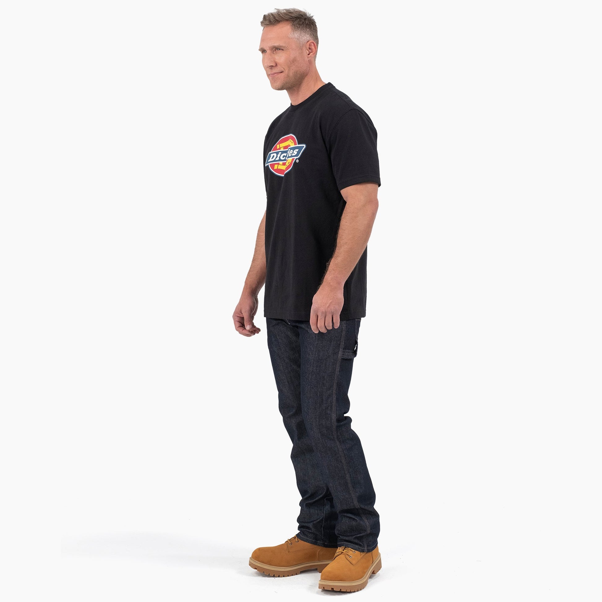 Short Sleeve Tri-Color Logo Graphic T-Shirt Dickies Men