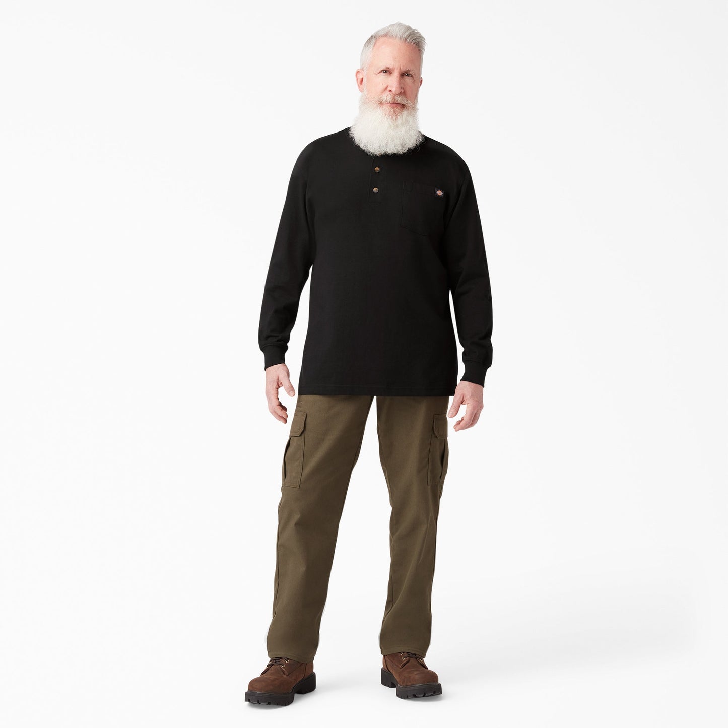 Heavyweight Long Sleeve Henley T-Shirt Dickies Men